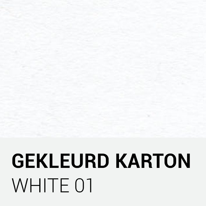 vernieuwen gallon Beïnvloeden Gekleurd karton - White 01 - Notrak Karton